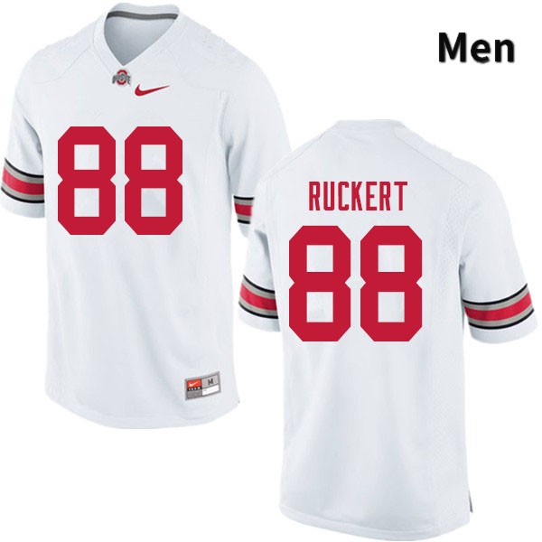 Ohio State Buckeyes Jeremy Ruckert Men's #88 White Authentic Stitched College Football Jersey